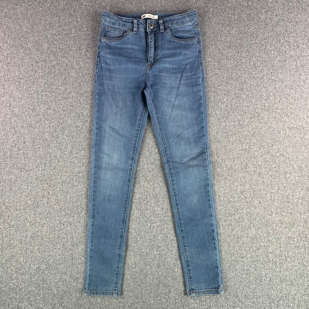 Levi's Jeans Girls 12 Reg 720 High Rise Super Skinny Blue Stretch Denim